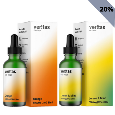Veritas CBD Oil | 6000mg | 20% | 30ml  Full Spectrum CBD Oral Drops - The CBD Selection