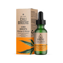 Load image into Gallery viewer, Cali Greens CBD Oral Drops (Orange &amp; Mango) 30ml -1500mg / 3000mg