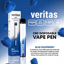 Load image into Gallery viewer, Veritas CBD Disposable Vape Pens - Blue Raspberry - 150mg CBD- 2.5ml