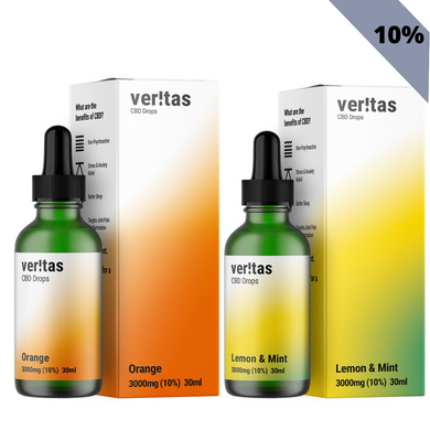 Veritas CBD Oil | 3000mg | 10% | 30ml  Full Spectrum CBD Oral Drops - The CBD Selection