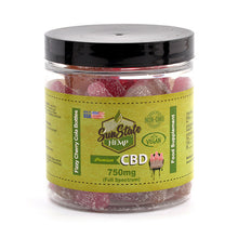 Load image into Gallery viewer, 750mg CBD Vegan Fizzy Gummies (50 Pieces - 15mg each) - The CBD Selection
