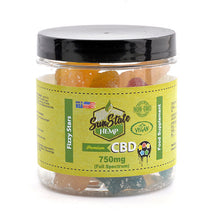Load image into Gallery viewer, 750mg CBD Vegan Fizzy Stars Sweets (30 Pieces - 25mg each - The CBD Selection