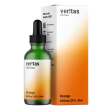 Load image into Gallery viewer, Veritas CBD Oil | Orange | 6000mg | 20% | 30ml  Full Spectrum CBD Oral Drops - The CBD Selection
