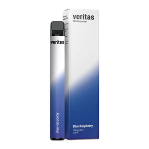 Veritas CBD Disposable Vape Pens - Blue Raspberry - 150mg CBD- 2.5ml - The CBD Selection