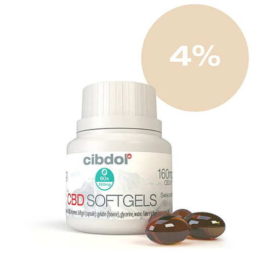 CIBDOL CBD Softgels Capsules 4% - The CBD Selection