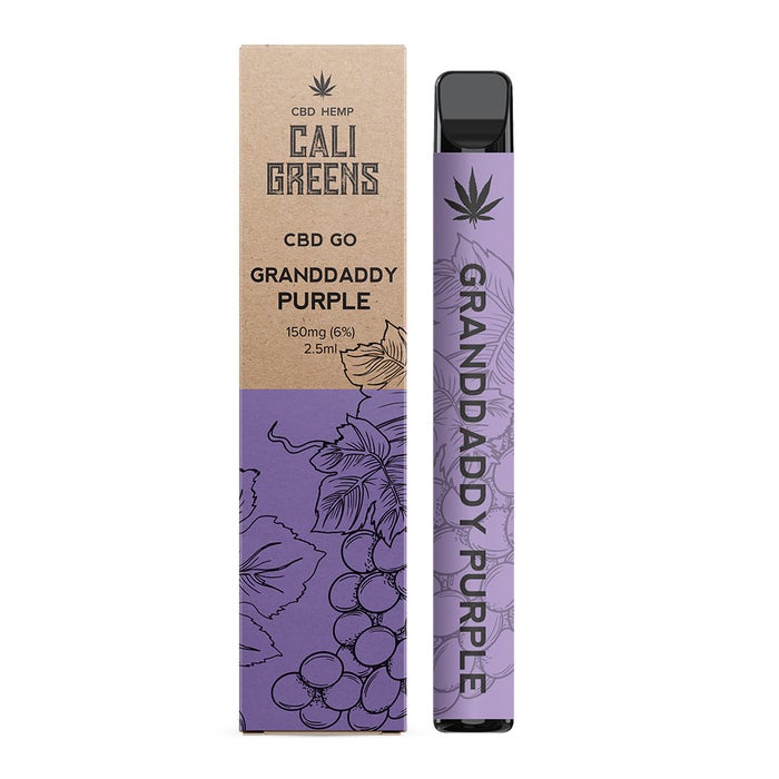 Cali Greens CBD Granddaddy Purple Vape Pen - 150mg - The CBD Selection
